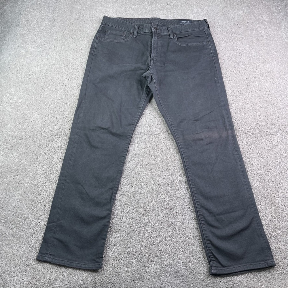 Bonobos Jeans Mens 34x30 Grey Slim Fit‎ Straight Leg Stretch Denim Casual